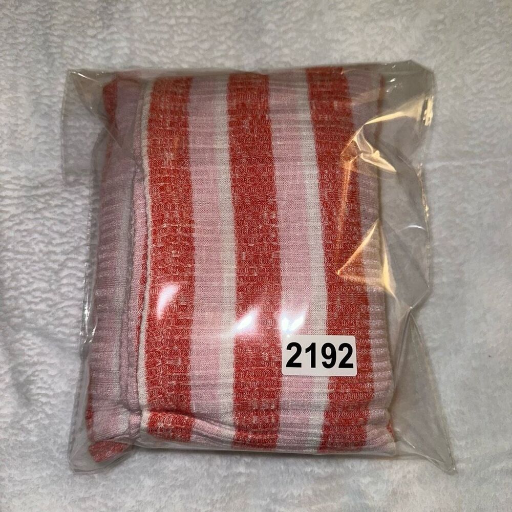 Lane Bryant Womens Red Pink White Stripe Elastic Square Neck Long Sleeve Shirt - Picture 12 of 12